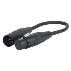 DAP Audio FLA36 5 Pin XLR Male to 3 pin XLR Female DMX Adapter